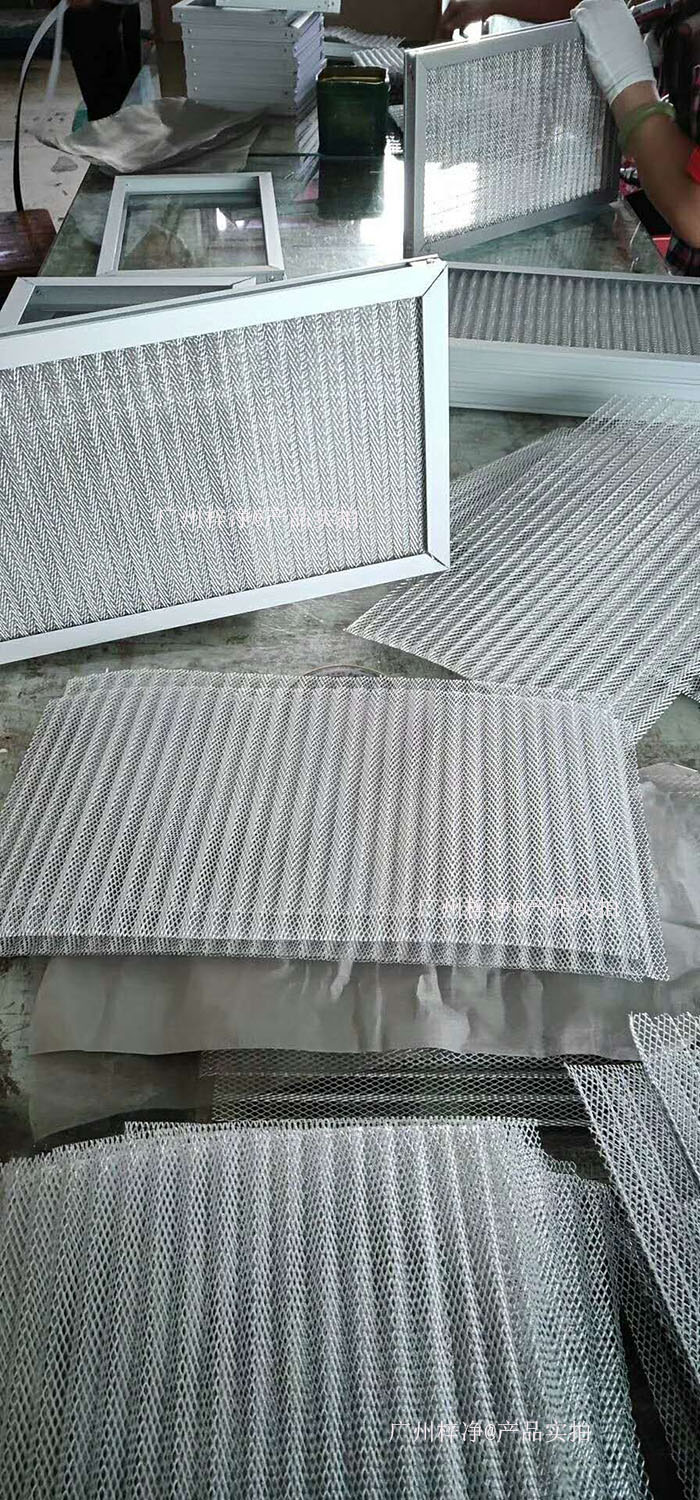 金屬網過濾器框架：鍍鋅鋼板、鋁合金或不銹鋼