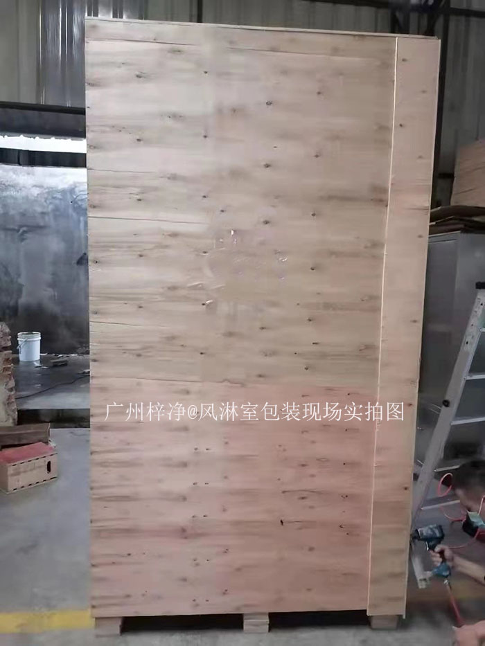 風(fēng)淋室打木箱包裝
